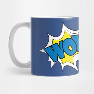 wow comic pop art Mug